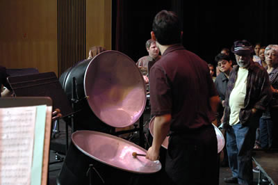 cello pan performance